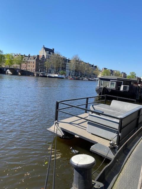 Houseboat Amstel River Studio Amsterdam Exterior photo
